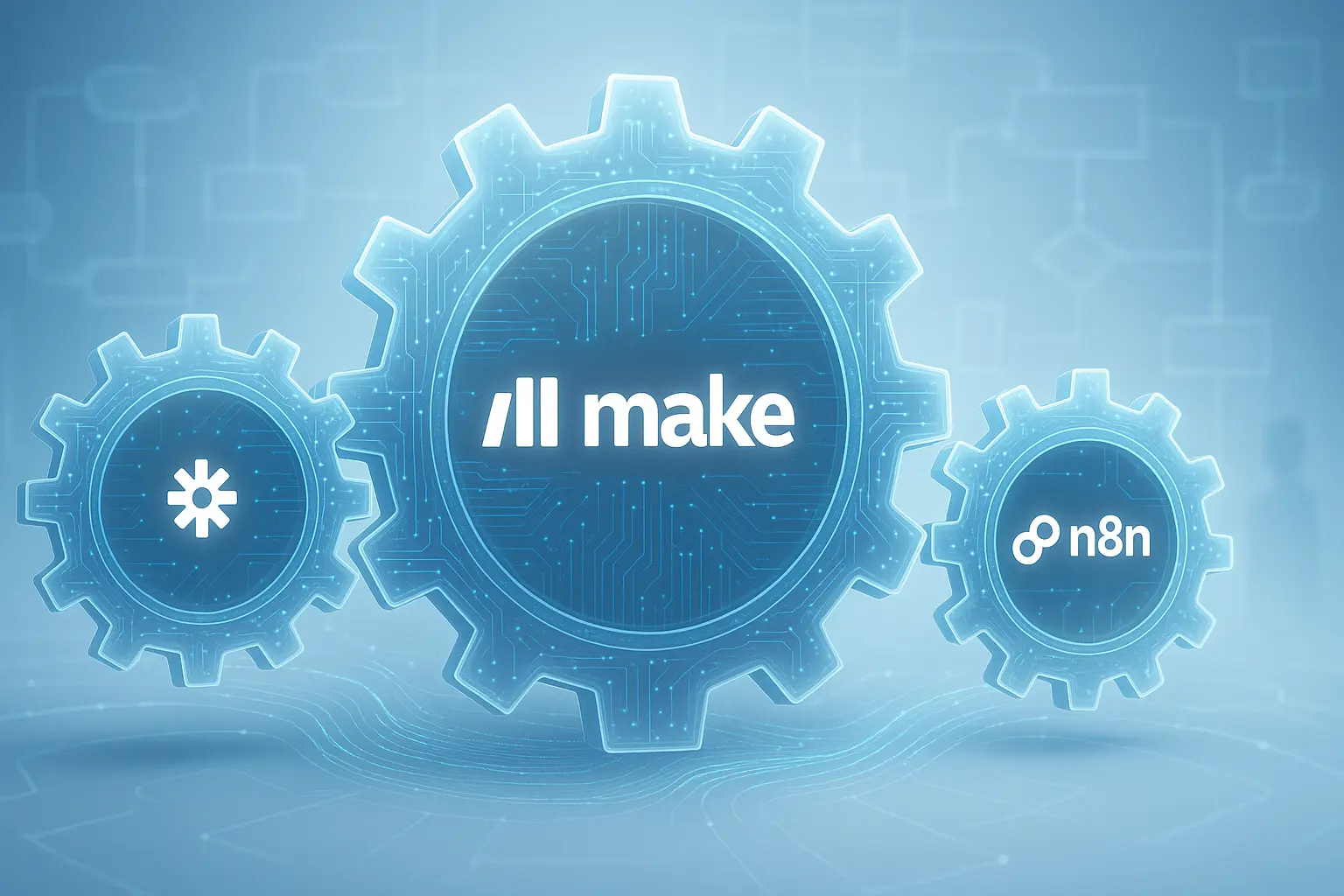 Illustration for Zapier AI vs. Make.com vs. n8n: Which No-Code Platform Scales Best for Enterprises in 2024?