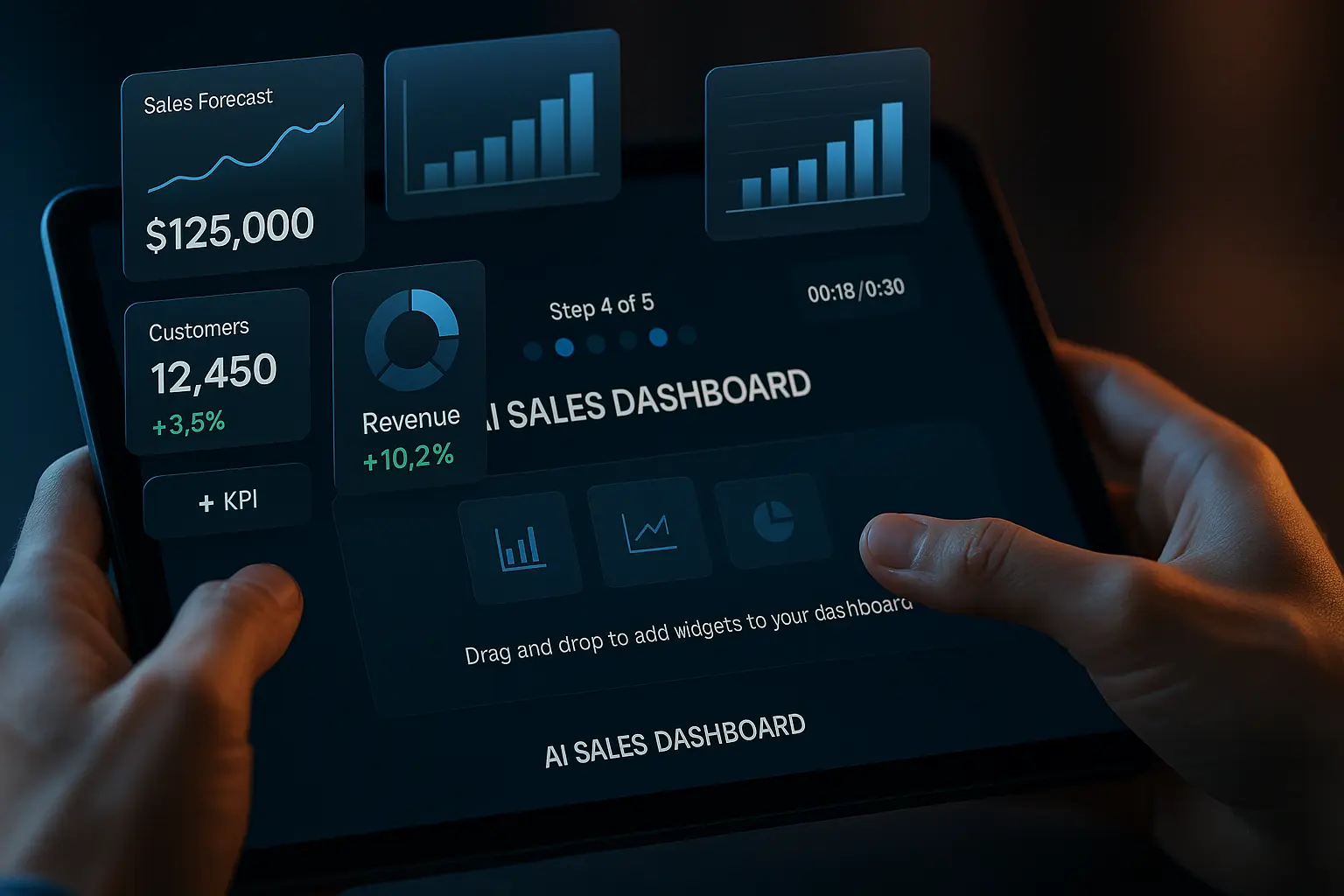 Illustration for Build an AI Sales Dashboard in 30 Minutes: No-Code Step-by-Step Guide