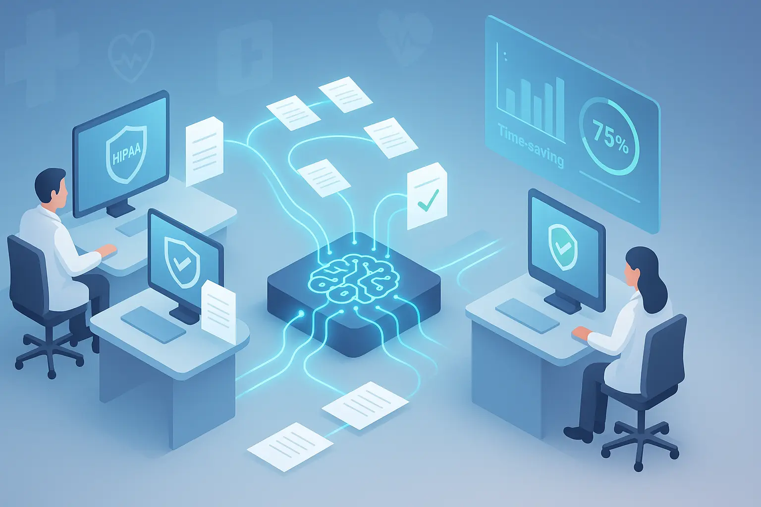 Illustration for Revolutionize Healthcare Admin: No-Code AI Document Automation 2024