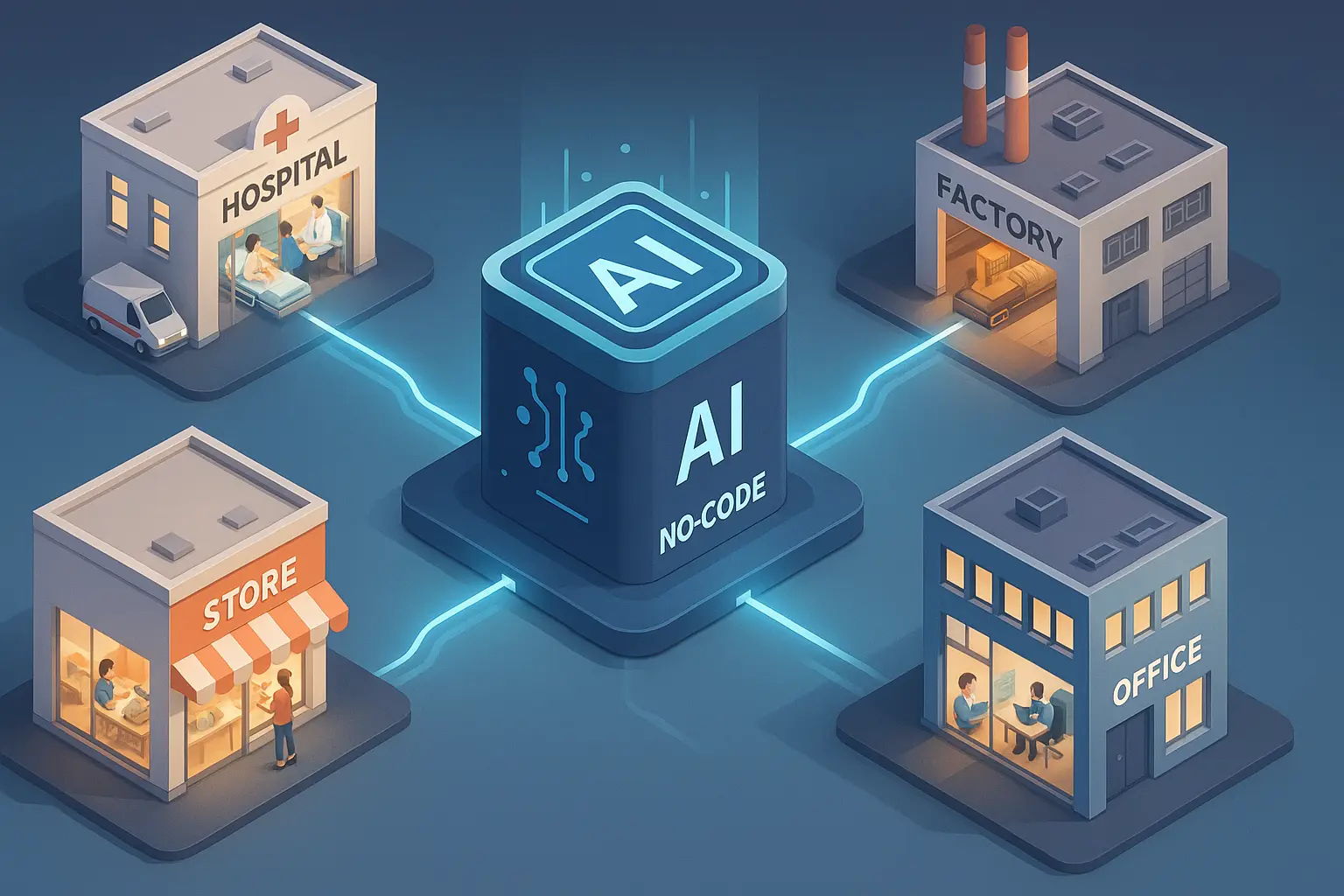 Illustration for Find Your Fit: Choosing the Right No-Code AI Platform for Your Industry (2024 Guide)