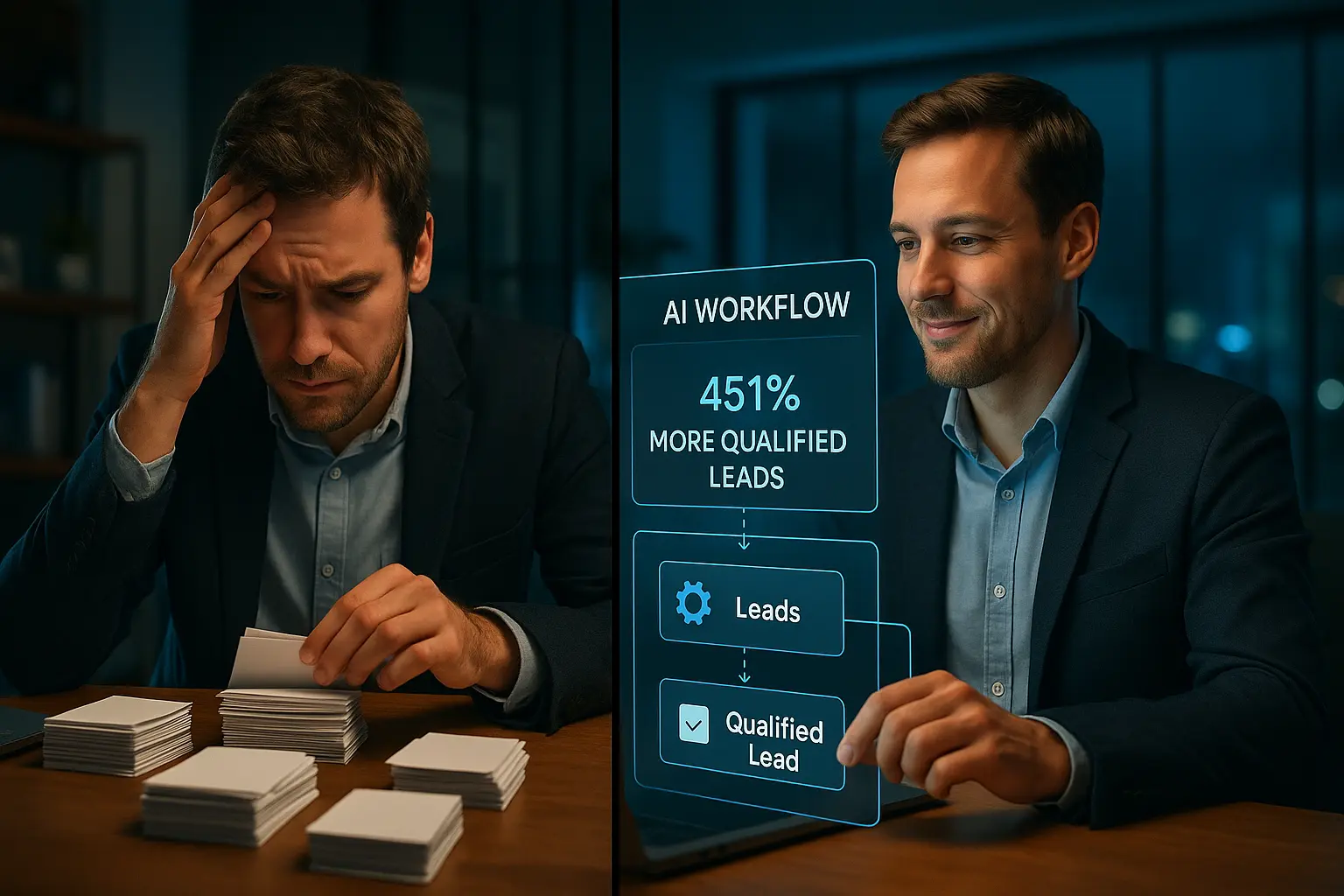 Illustration for No-Code AI for Lead Nurturing: Automated Workflows for Higher ROI in 2024
