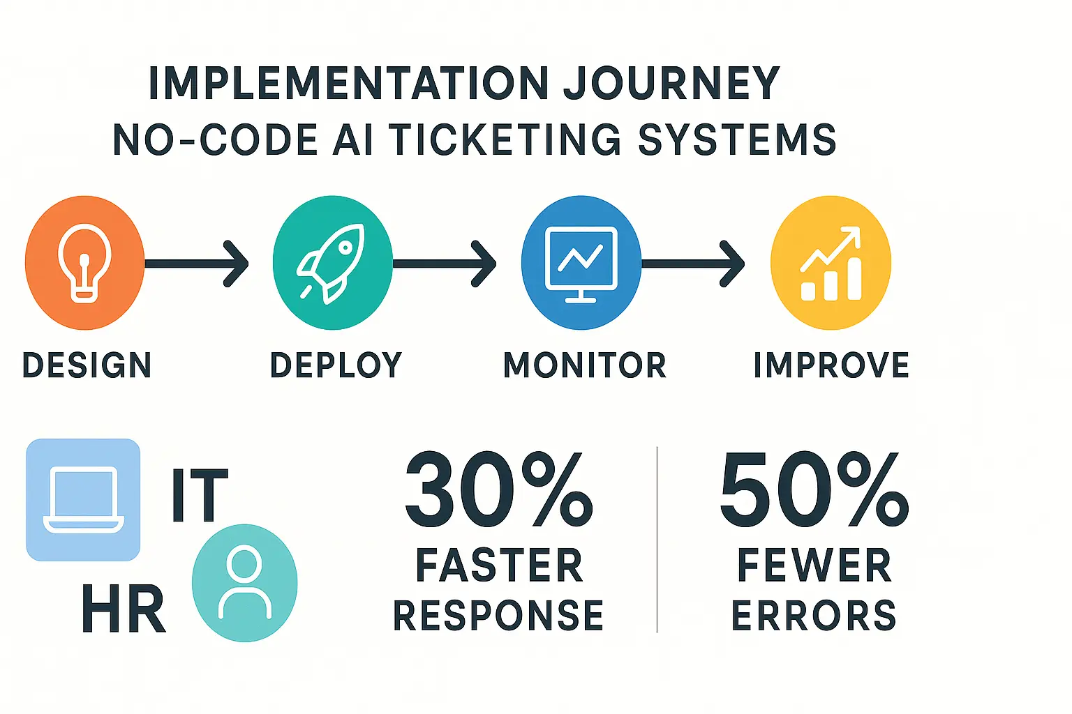 Illustration for Automate IT & HR Ticketing: No-Code AI Bots for Internal Support (2024)